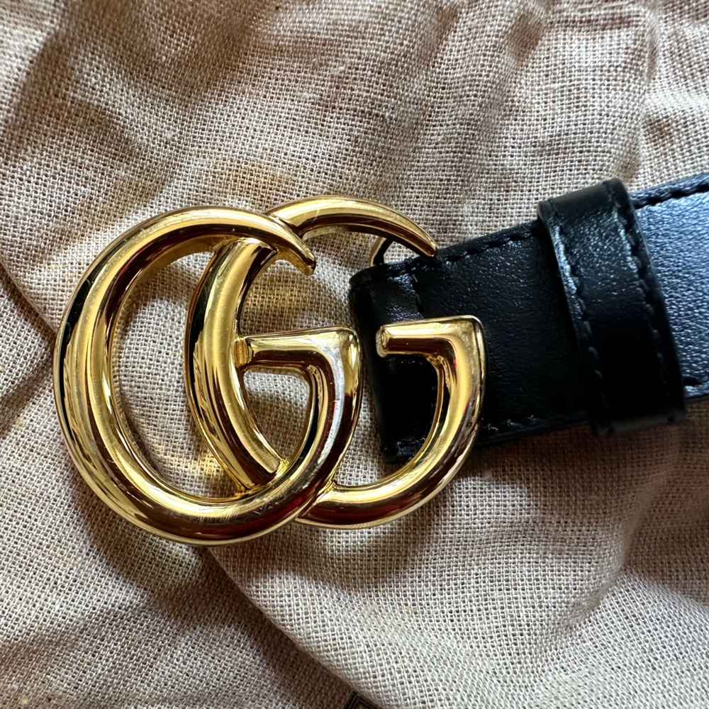 Gucci marmont 154 Belt 10/85b WITH ALL PACKAGING box and bag! AUTHENTIC